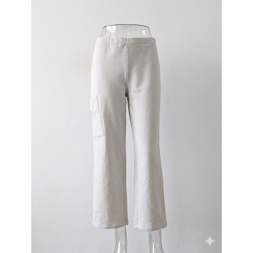 Habitat Clothes to Live In Wide Leg French Terry Pants‎ Easy Pocket Pant 69368 M